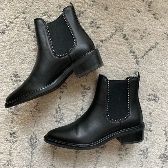 Coach women's bowery studded chelsea boots Clearance